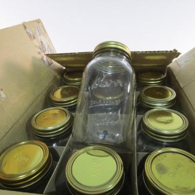 12 regular neck canning jars