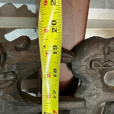 Large Indonesian Hand-Carved Wooden Canoe Relief