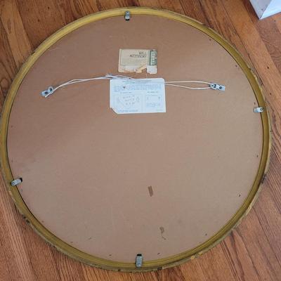 Round Wood Framed Bird Wall Art (PB-EL)