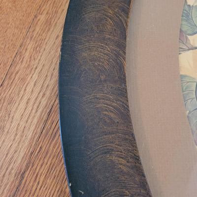 Round Wood Framed Bird Wall Art (PB-EL)