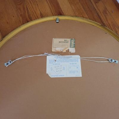 Round Wood Framed Bird Wall Art (PB-EL)