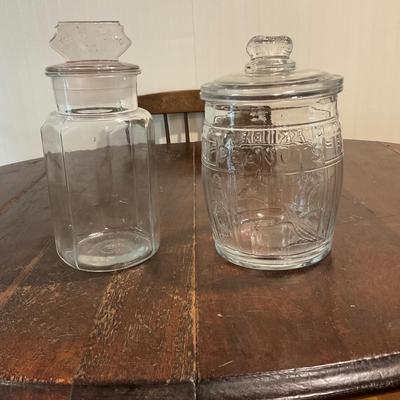 K1235 Large Vintage Planters Peanuts Cookie Jar with Franklin Caro Co. Jar