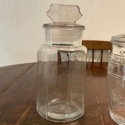 K1235 Large Vintage Planters Peanuts Cookie Jar with Franklin Caro Co. Jar