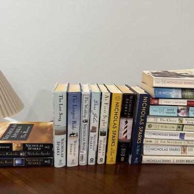 Lot of Nicholas Sparks books