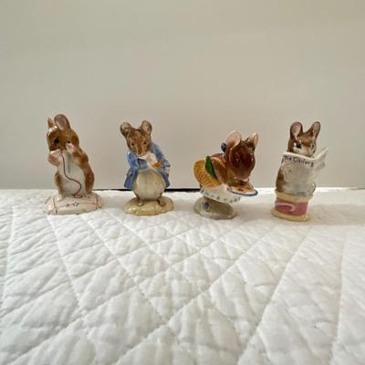 UBA1297 Set of Four Figurines Royal Albert & Beatrix Potters
