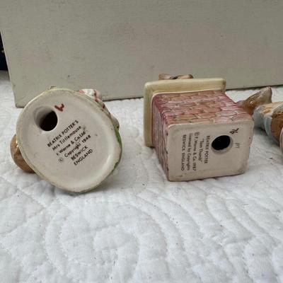 UBA1295 Lot of Four Beatrix Potter Mouse Figurines