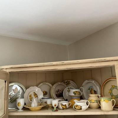 UBA1299 Vintage Victorian Children Chick Dishes & Baby Plates