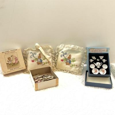 UBA1301 Beatrix Potters Musical Pillows & Mini Tea Set with Puzzle