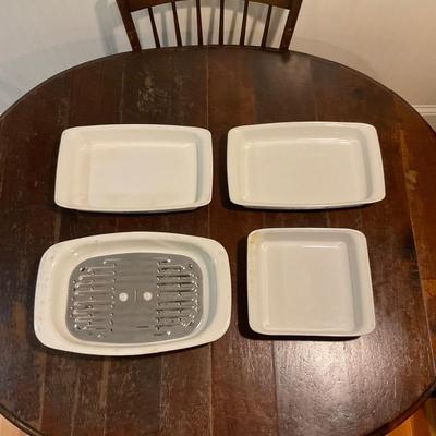 K1247 Corning Ware Blue Flower Ovenware