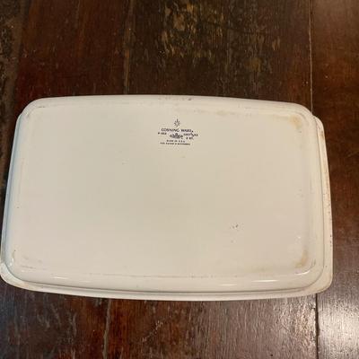 K1247 Corning Ware Blue Flower Ovenware