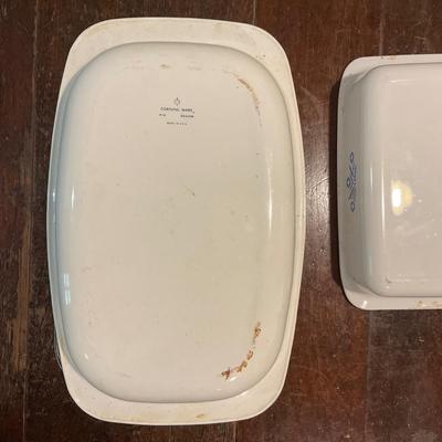 K1247 Corning Ware Blue Flower Ovenware