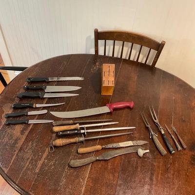 K1248 Kitchen Knives with Knife Block