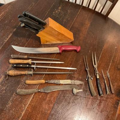 K1248 Kitchen Knives with Knife Block