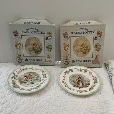 UBA1306 Beatrix Potters Signed Set of Two Plates