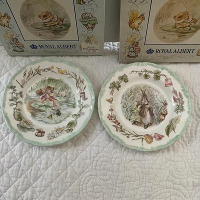 UBA1306 Beatrix Potters Signed Set of Two Plates