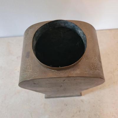 Asian Style Etched Brass Jars (PB-EL)