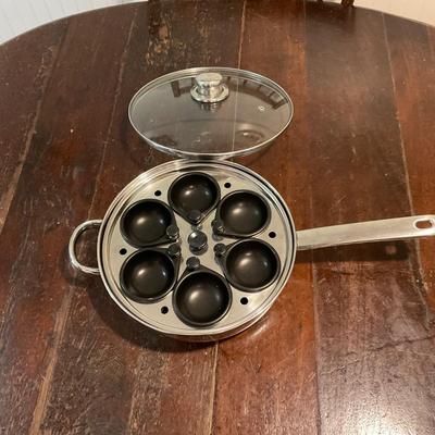 K1335 Stainless Steel Pan with Egg Poaching Accessories