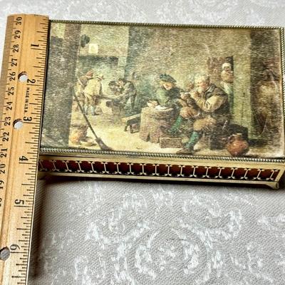 Tapestry Covered Jewelry Box