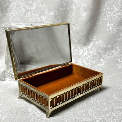 Tapestry Covered Jewelry Box
