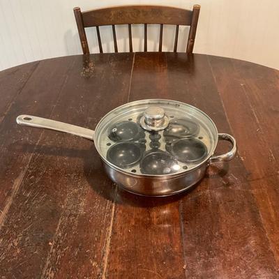 K1336 Stainless Steel Pan with Egg Poaching Accessories