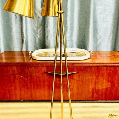 MCM Brass Floor Lamp