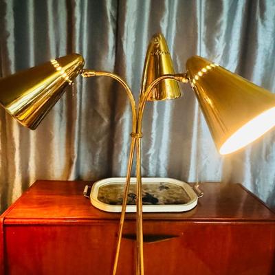 MCM Brass Floor Lamp