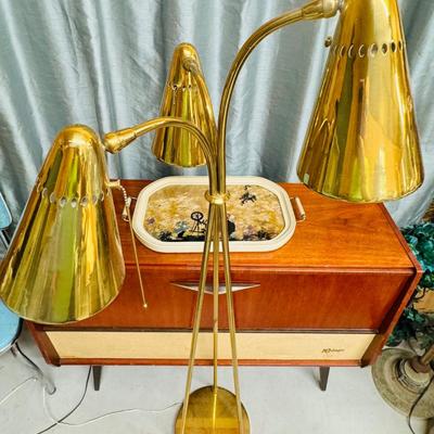 MCM Brass Floor Lamp
