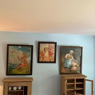 UBB1313 Set of Three Children's Doll Picture Print