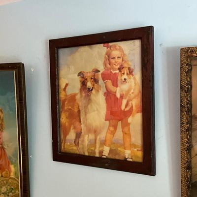 UBB1313 Set of Three Children's Doll Picture Print