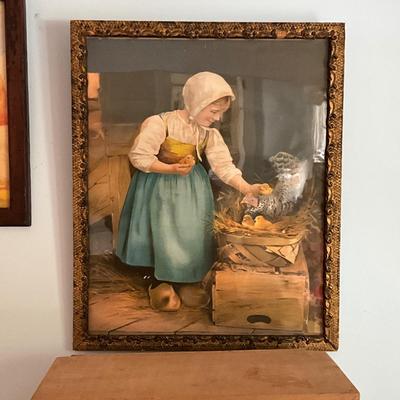 UBB1313 Set of Three Children's Doll Picture Print