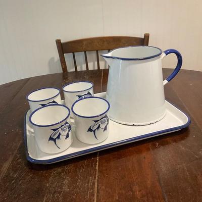 K1343 Vintage Koi Fish Enamel Lot