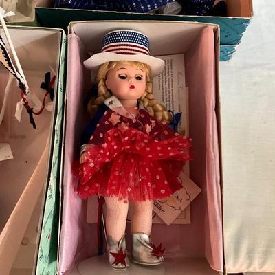 UBB1319 Set of Six Madame Alexander 4th of July Themed Dolls