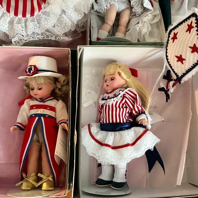 UBB1319 Set of Six Madame Alexander 4th of July Themed Dolls