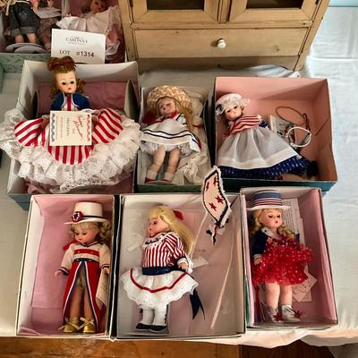UBB1319 Set of Six Madame Alexander 4th of July Themed Dolls
