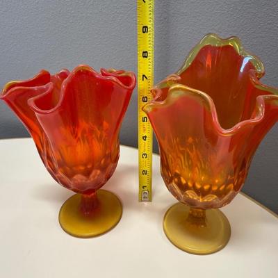 Amberlina vase pair