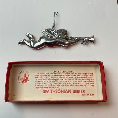 DR1357 Smithsonian Sterling Angle with Trumpet Ornament