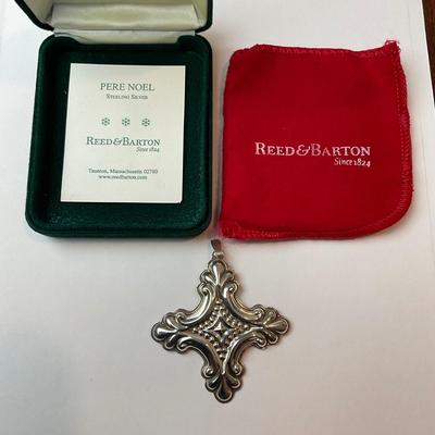 DR1360 Reed & Barton Sterling 1990 Christmas Cross Ornament