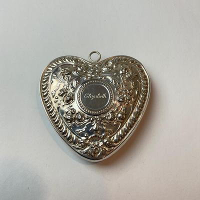 DR1363 Vintage Gorham Sterling Heart Ornament