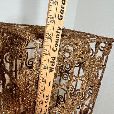 Lot 52 Tall glittery Christmas box/ present