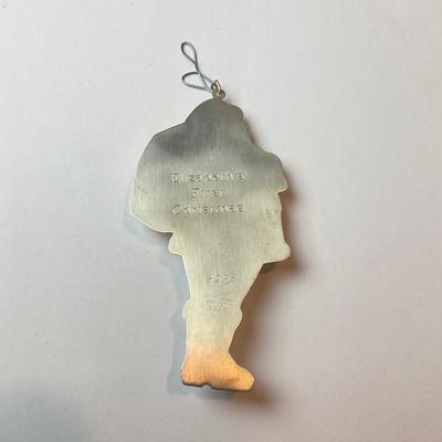 DR1365 Vintage Gorham Sterling Santa with Present Sack 1978 Ornament