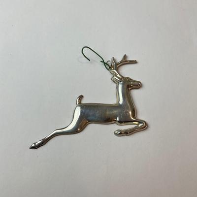 DR1366 Vintage Sterling American Heritage Society 1973 Reindeer Ornament