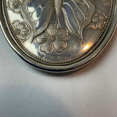 DR1367 Vintage Towle Sterling Butterfly Ornament/Pendent