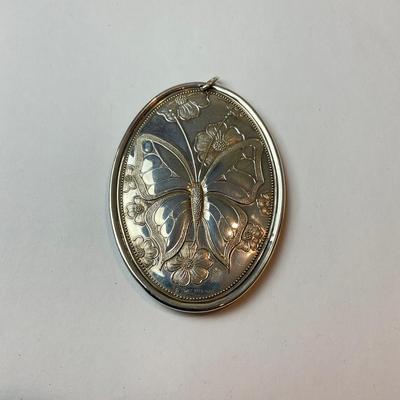 DR1367 Vintage Towle Sterling Butterfly Ornament/Pendent