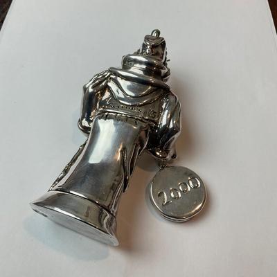 DR1368 Vintage J.Reed Mayor’s Weighted Sterling Father Time 2000 Ornament