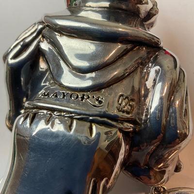 DR1368 Vintage J.Reed Mayor’s Weighted Sterling Father Time 2000 Ornament