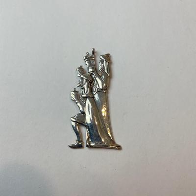 DR1370 Vintage Hand & Hammer Sterling 3 Magi (Wise Men) Ornament