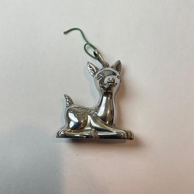 DR1373 Vintage R.M. Trush Sterling 1973 Baby Deer Sterling Ornament