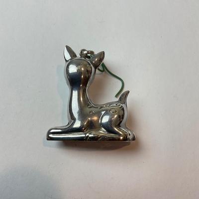 DR1373 Vintage R.M. Trush Sterling 1973 Baby Deer Sterling Ornament