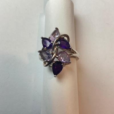 DR1376 Amethyst Sterling Ring