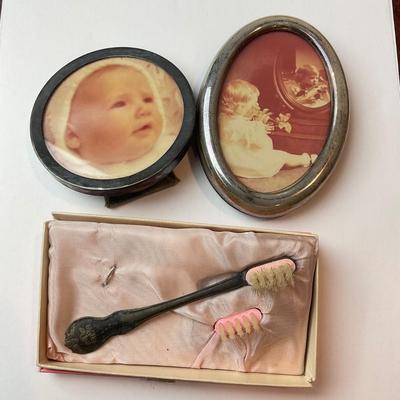 1378 Sterling Picture Frames and Towle Sterling Baby Brush